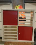 Ikea Kallax 4 vaks met inzet TEAB, Ophalen, Gebruikt, 50 tot 100 cm, Minder dan 100 cm