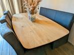 Eiken tafel Deens ovaal, oud eiken, epoxy en veel meer, Huis en Inrichting, Tafels | Eettafels, Eikenhout, 200 cm of meer, Ophalen of Verzenden