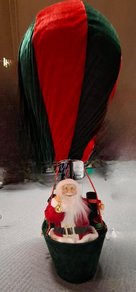 Kerstman in Luchtballon Decoratie, Diversen, Kerst, Gebruikt, Ophalen of Verzenden