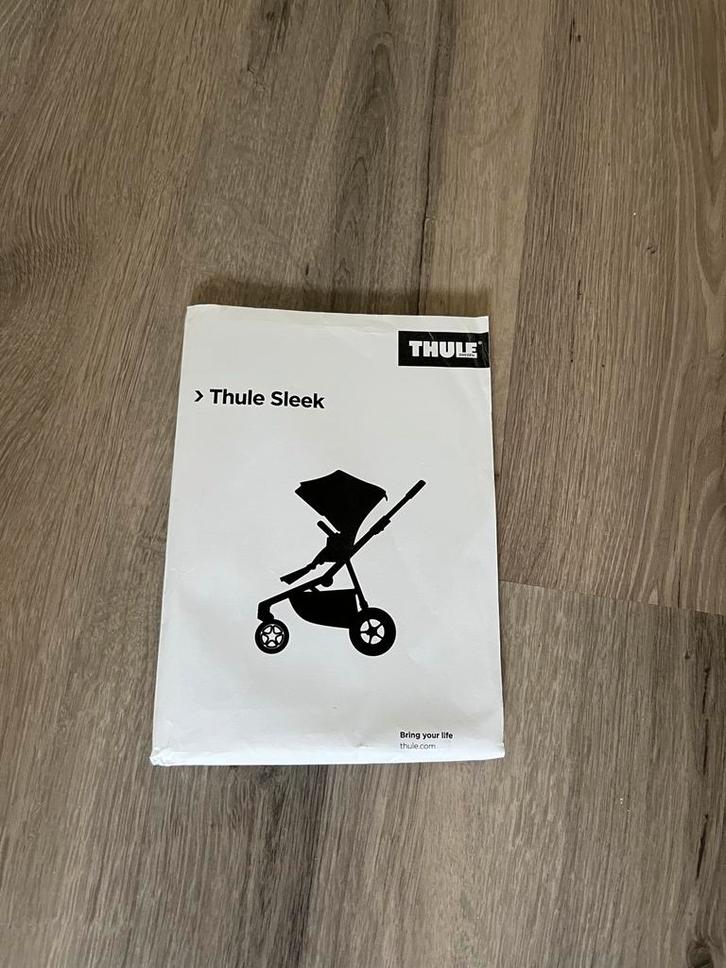 Thule sleek duo zwart, Kinderen en Baby's, Kinderwagens en Combinaties, Zo goed als nieuw, Combiwagen, Overige merken, Duowagen