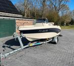 Prins 450 open consoleboot met Evinrude E-tec 50pk, Ophalen, 3 tot 6 meter, Buitenboordmotor, Polyester