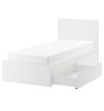 Ikea Idanäs bed (90 x 200) Incl. lattenbodem & opberglades, Ophalen, 90 cm, Eenpersoons, Zo goed als nieuw