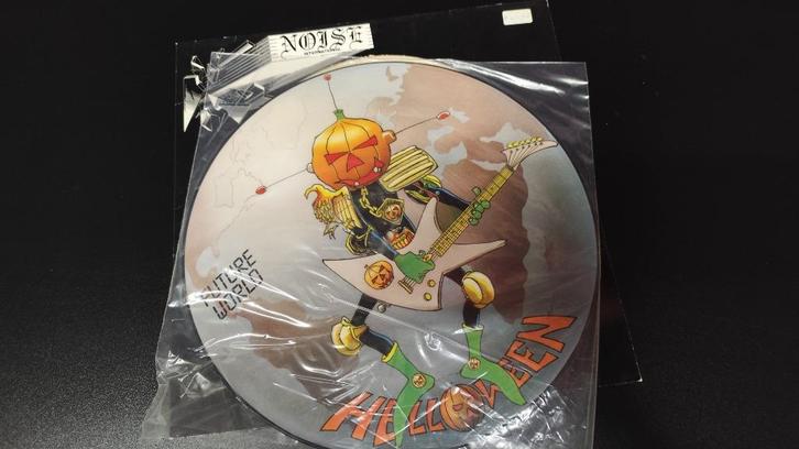 metal vinyl: Helloween - Future world 1987 picture disc, Cd's en Dvd's, Vinyl | Hardrock en Metal, Zo goed als nieuw, Verzenden