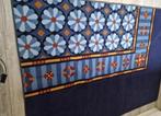 Tapijt, Ophalen, Blauw, 50 tot 100 cm, Zo goed als nieuw