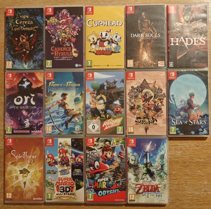 Diverse games voor de Nintendo Switch, Spelcomputers en Games, Games | Nintendo Switch, Zo goed als nieuw, Overige genres, 1 speler