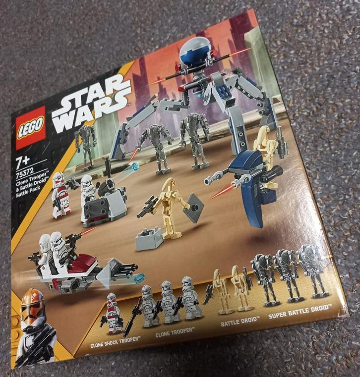 Lego 75372 clone trooper battle droid battle pack star wars, Kinderen en Baby's, Speelgoed | Duplo en Lego, Nieuw, Ophalen of Verzenden