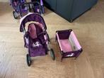 Poppenset: wandelwagen,reiswieg en bedje, Ophalen of Verzenden, Zo goed als nieuw, Babypop