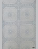 13977 blauw barok vintage behang klassiek paneel retro swiet, Huis en Inrichting, Ophalen of Verzenden, Minder dan 10 m², Blauw