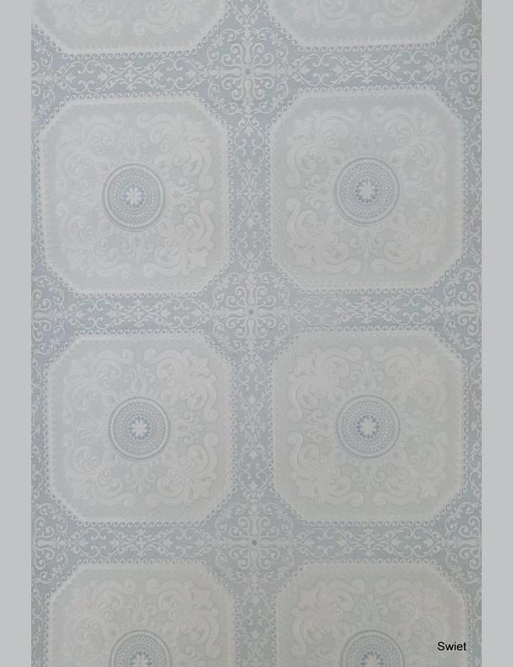 13977 blauw barok vintage behang klassiek paneel retro swiet, Huis en Inrichting, Stoffering | Behang, Blauw, minder dan 10 m²