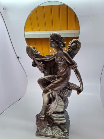 Spiegel Art Nouveau model "Numph" (55 cm) beschikbaar voor biedingen