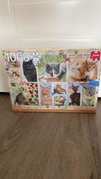 Puzzel 1000 stukjes jumbo Francien katten, Nieuw, Ophalen of Verzenden