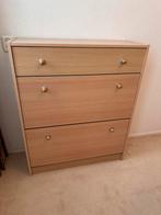 Eikenkleurige schoenenkast met lade - 100x85x30, Huis en Inrichting, Ophalen, Gebruikt