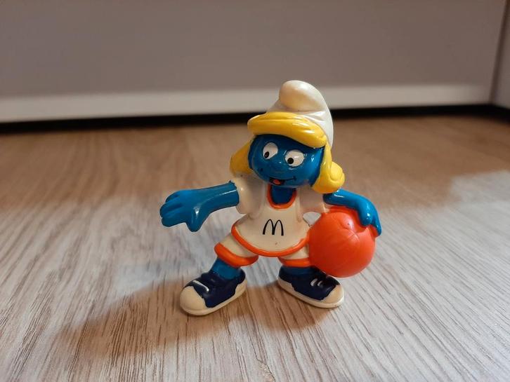 Mcdonalds smurfin basketbal De Smurfen, Verzamelen, Smurfen, Smurfin, Ophalen of Verzenden