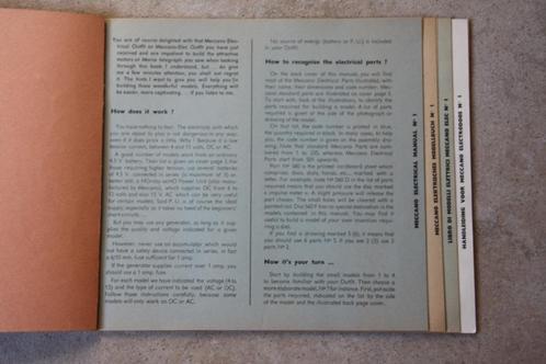 Handleiding voor Meccano Electrodoos no. 1. Origineel., Antiek en Kunst, Antiek | Speelgoed, Ophalen of Verzenden
