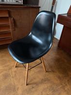 Set van vier zwarte eetkamerstoelen, Huis en Inrichting, Ophalen, Kunststof, Gebruikt, Zwart