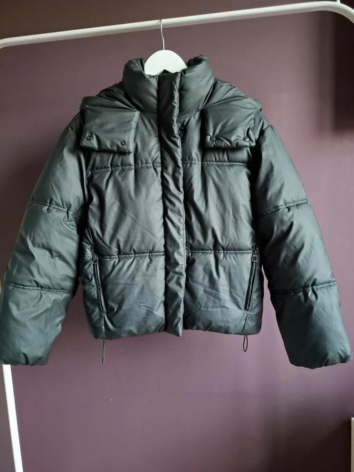 Zwarte dames winterjas maat M, Kleding | Dames, Jassen | Winter, Zo goed als nieuw, Zwart, Ophalen of Verzenden