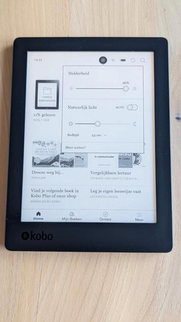 Kobo aura h2o 2nd edition in zeer mooie staat. 6.8 inch beschikbaar voor biedingen
