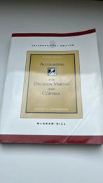 Accounting for decision making and control, Boeken, Ophalen of Verzenden, Zo goed als nieuw, WO