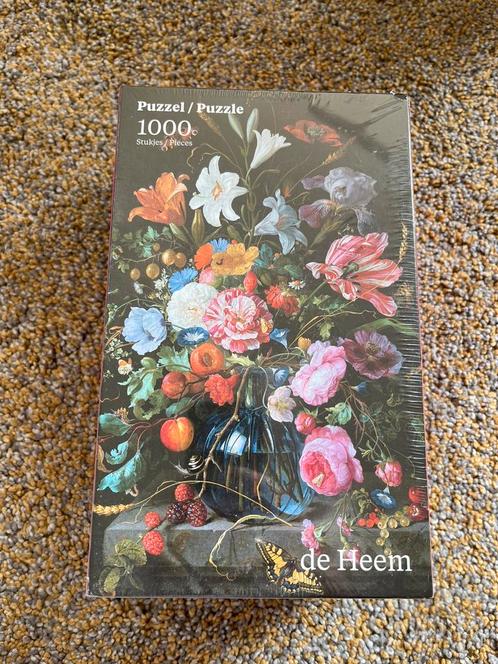 Jan Davidsz de Heem - Vaas met bloemen puzzel. Nieuw 1000 st, Hobby en Vrije tijd, Denksport en Puzzels, Nieuw, Ophalen of Verzenden