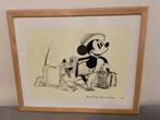 Disney zeefdruk - Society Dog Show 1939, Ophalen of Verzenden, Mickey Mouse, Gebruikt, Plaatje of Poster