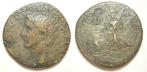 Romeinse munt Divus Augustus Æ Dupondius - 22-30 AD -RRR -, Postzegels en Munten, Munten | Europa | Niet-Euromunten, Ophalen of Verzenden