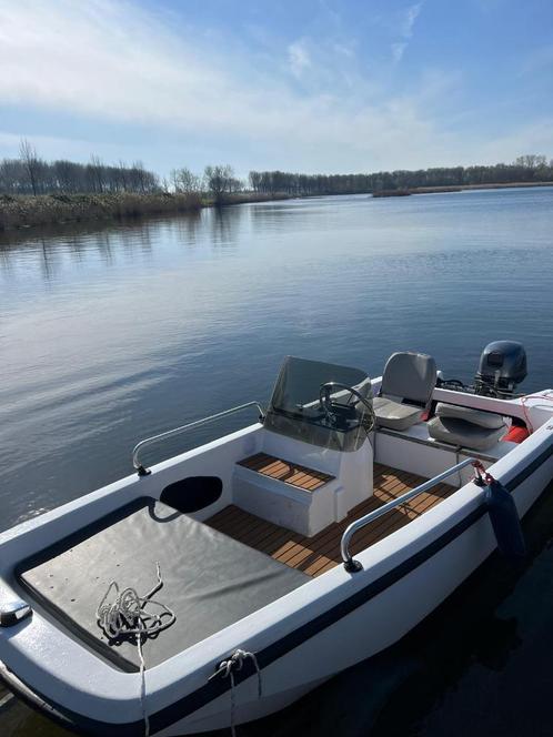 Fiberplast Italiana motorboot met Yamaha 15PK incl. trailer, Watersport en Boten, Vis- en Consoleboten, Gebruikt, 10 tot 30 pk