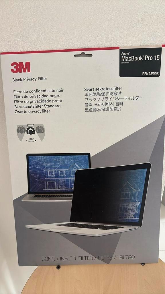 3M Privacyfilter voor MacBook Pro 15", Computers en Software, Apple Macbooks, Nieuw, MacBook Pro, 15 inch, Ophalen of Verzenden