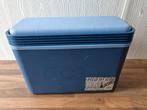 Blauwe smalle koelbox - Met hengsel, Ophalen of Verzenden, Gebruikt, Koelbox, Koelelement