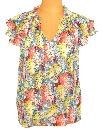 Nieuwe Suncoo Paris blouse top, flowers, Mt. S beschikbaar voor biedingen