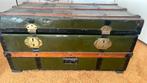 Vintage steamer trunk / hutkoffer / scheepskoffer, Huis en Inrichting, Ophalen, Gebruikt, Minder dan 50 cm