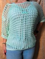 Gehaakte Top - One Size, Maat 42/44 (L), Nieuw, Ophalen of Verzenden, Korte mouw