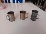 3 Antieke koffieloodjes koffie maatbekertje, Ophalen of Verzenden