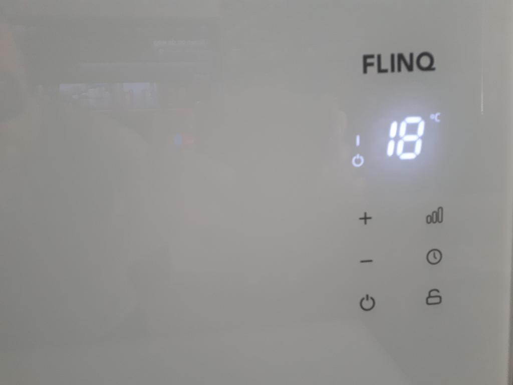 FlinQ Slimme Paneel Verwarmer, Huis en Inrichting, Kachels, Ophalen of Verzenden, Zo goed als nieuw, Elektrisch, Overige soorten