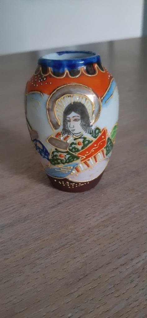 Japans vintage vaasje Satsuma porselein, Antiek en Kunst, Antiek | Vazen, Ophalen of Verzenden