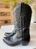 Tony mora cowboy western leren laarzen, zwart, maat 38., Kleding | Dames, Ophalen of Verzenden, Gedragen, Zwart, Hoge laarzen