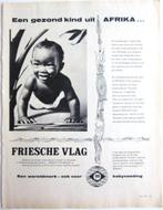 3 vintage advertenties reclames Friesche Vlag 1960, Ophalen