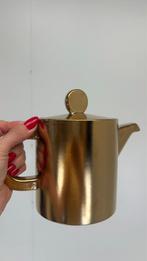 &Klevering Amsterdam goud keramiek theepot Canniken, ., Keramiek, Overige typen, Ophalen of Verzenden