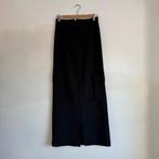 y2K Maxi Cargo-rok volledige ritssluiting aan de voorkant, Zwart, Ophalen of Verzenden, Zo goed als nieuw, Vintage