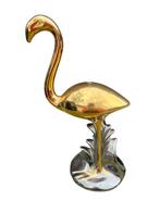 Vintage Ahura gouden flamingo 24 karaats puur goud Italy, Ophalen of Verzenden, Gebruikt, Dier