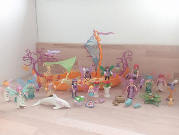 Playmobil feeën boot dolfijn elf paard fee schip beschikbaar voor biedingen