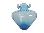 Doyen - Boom glas - vaas - aquamarijn - België - 3e kwart 20, Antiek en Kunst, Ophalen of Verzenden