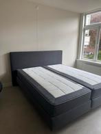 Auping Boxspring 180x210 Grijs, Huis en Inrichting, Ophalen, Gebruikt, 210 cm, Tweepersoons