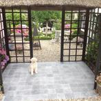 tuintegels Vietnamees Hardsteen Abdij 20x20 cm verouderd, Tuin en Terras, Ophalen, Nieuw, Natuursteen, Terrastegels
