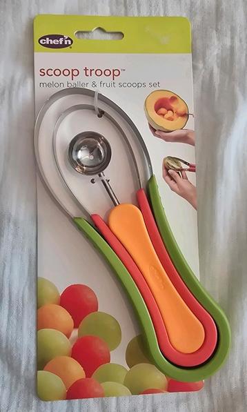 NIEUW Chef'n scoop troop: mellon baller/fruit scoop (meloen) beschikbaar voor biedingen