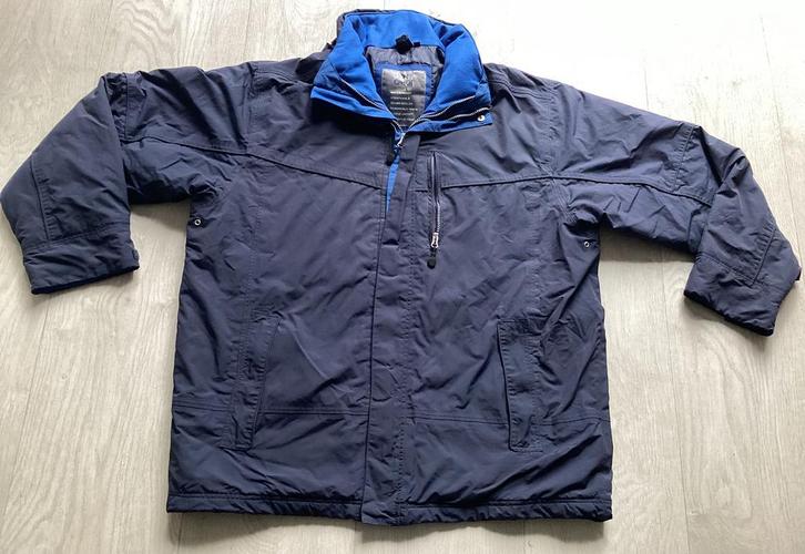 Blauwe herenjas maat XXL van john Cabot, Kleding | Heren, Grote Maten, Zo goed als nieuw, Jas of Mantel, Blauw, Ophalen of Verzenden