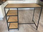 Bartafel TRAPPEDAL 60x120 cm eiken/zwart, Ophalen, 100 tot 150 cm, Zo goed als nieuw, 25 tot 50 cm