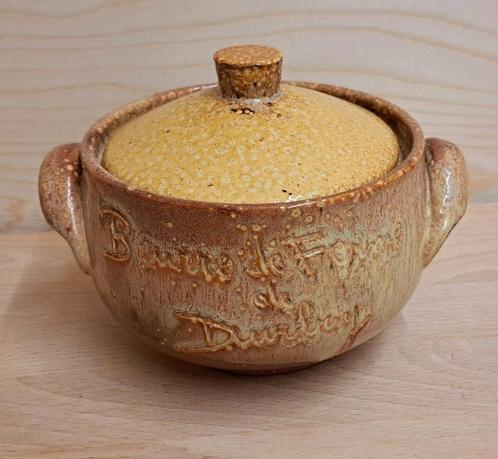 Vintage boterpot - België - Biron, Antiek en Kunst, Antiek | Keramiek en Aardewerk, Ophalen of Verzenden