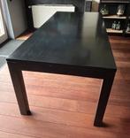 Zwarte eettafel van hout. Erg zwaar., Ophalen