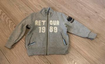 Retour vest maat 2 = 92-98 * als nieuw * grijs beschikbaar voor biedingen
