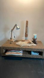 Rotan salon /side table, 100 tot 150 cm, Ophalen of Verzenden, Zo goed als nieuw, 25 tot 50 cm